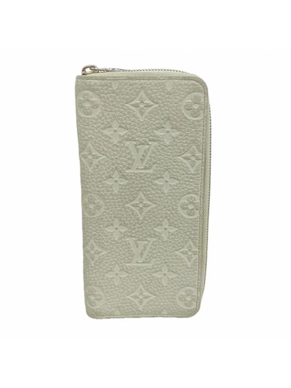 Louis Vuitton Wallet Taurillon Zippy Vertical Mineral Gray
